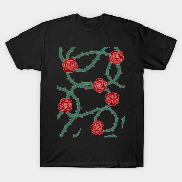 Thorns and Roses T-Shirt by inatorinator